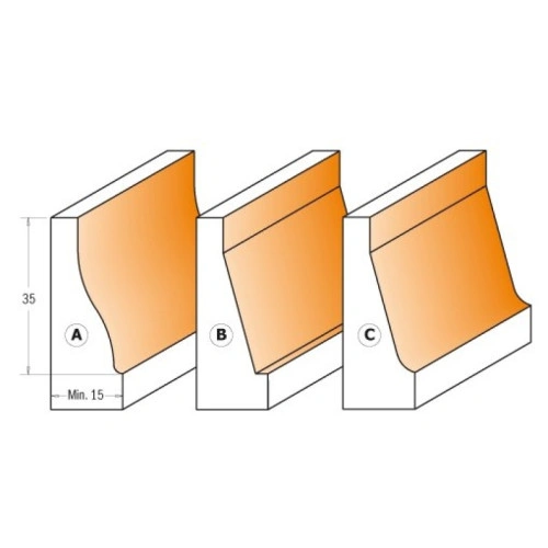 38x38x76,2x12 Фрезы для филенок СМТ 990.603.11