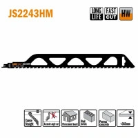 Полотно для сабельной пилы 455x400x50x1,5x12,7x2 JS2243HM