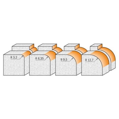 25.4x12.7x6.35x59.4x12 Фрези радіусні для твердих матеріалів СМТ