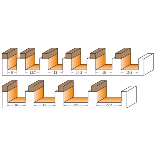 15x31.7x66.5x6 Фреза концевая прямая пазовая с верхним подшипником СМТ
