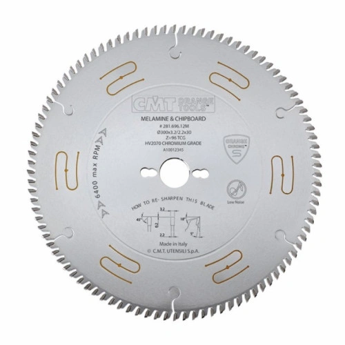 Пильный диск 350x30x3.5x84 - на форматно раскройный станок, хромированный CMT 281.684.14M