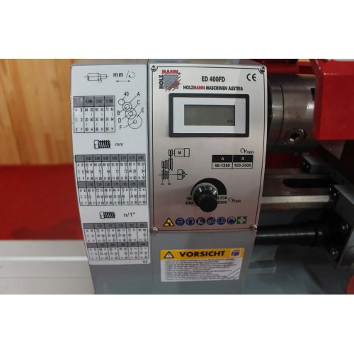 Токарно-винторезный станок по металлу Holzmann ed400fd_230v - 450 вт, 230 в