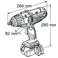 Аккумуляторный ударный гайковерт Makita BTW 450 Z