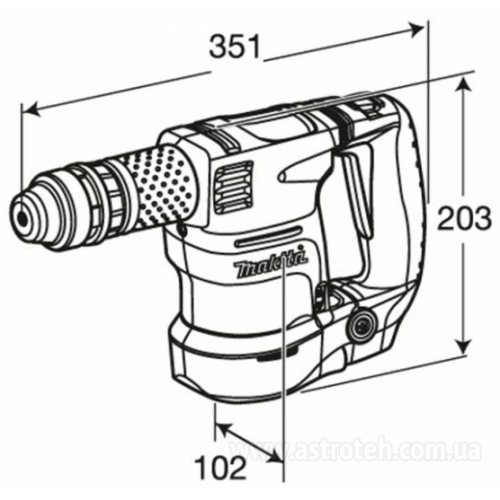 Молоток отбойный сетевой Makita HK1820