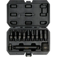 Набор ударных головок TORX, HEX 1/2, 3/4, 12 шт. YATO YT-10655